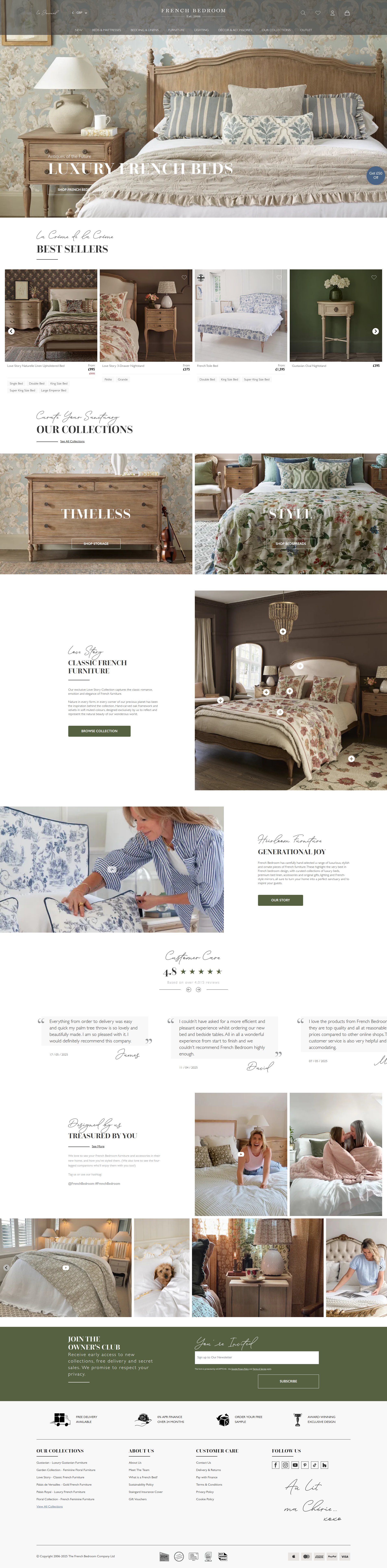 French bedroom company